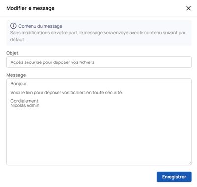 Recevoir des fichiers ou des dossiers depuis votre plateforme de partage_10