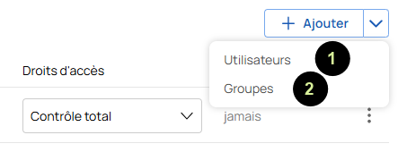 Paramétrer les droits daccès - 4 ajout user ou groupe