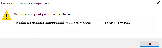 message derreur 2